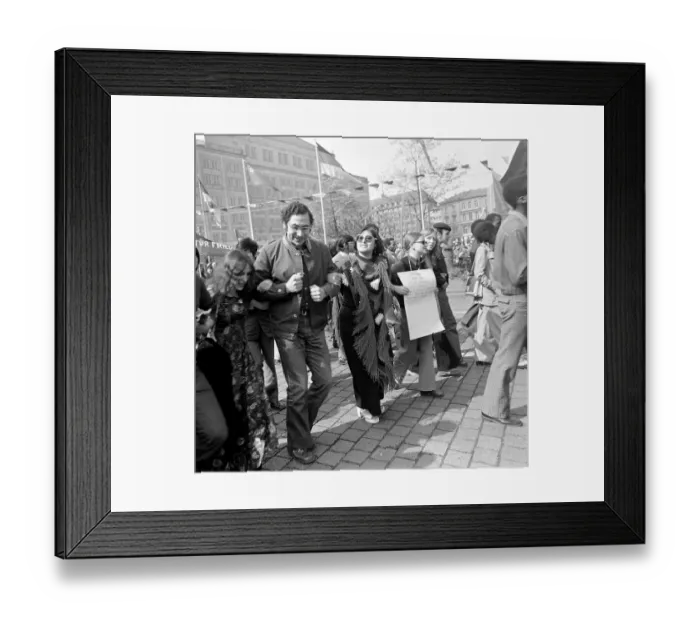 Framed Print : Students of Karl-Marx-University