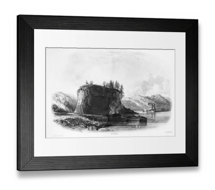 Framed Print : Tower Rock, view from the Mississippi Framed Print : Tower Rock, view from the Mississippi