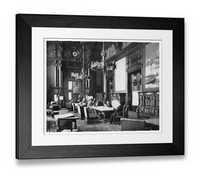Framed Print : Reading room of the German Reichstag