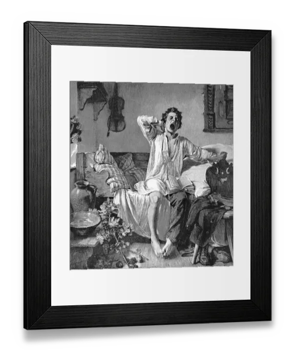 Framed Print : At a German wine restaurant in Paris