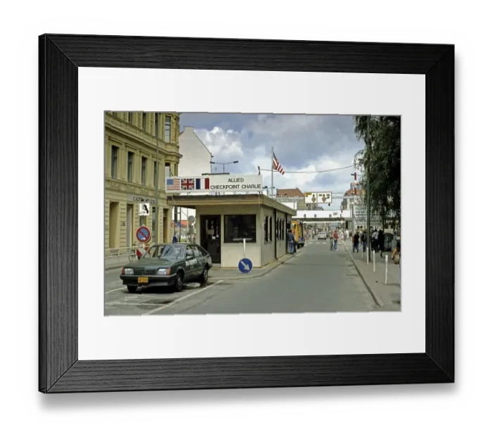 Framed Print : Allied Checkpoint Charlie, c. 1990 Framed Print : Allied Checkpoint Charlie, c. 1990