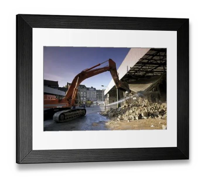 Framed Print : Fall of the Berlin Wall, demolition at Checkpoint Charlie Framed Print : Fall of the Berlin Wall, demolition at Checkpoint Charlie