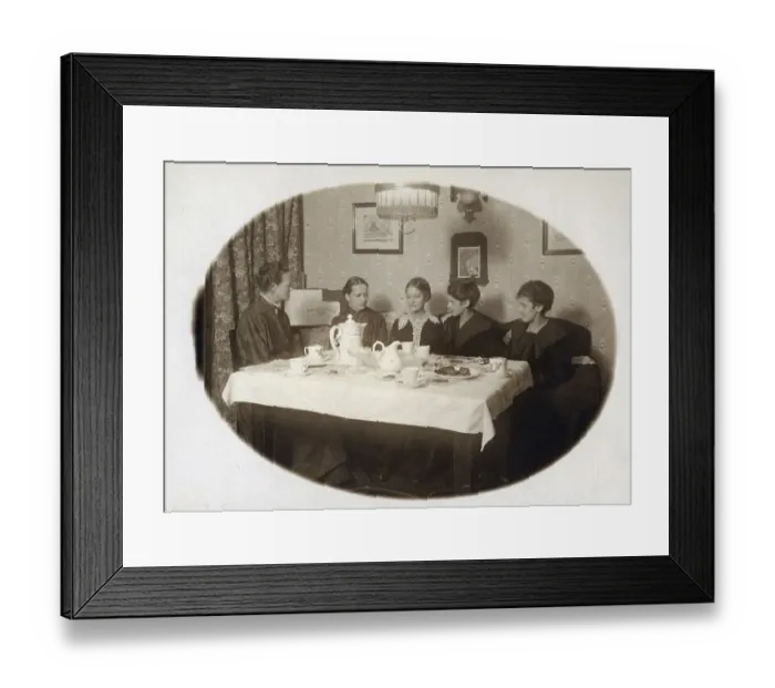 Framed Print : Women drinking coffee, ca. 1917