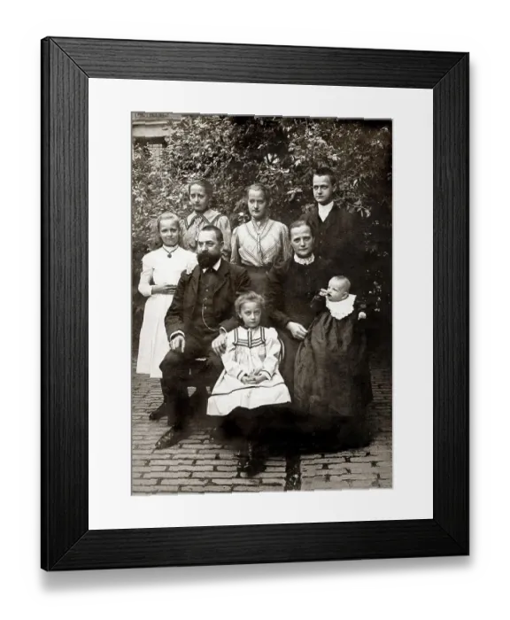 Framed Print : Family portrait, 1907 Framed Print : Family portrait, 1907