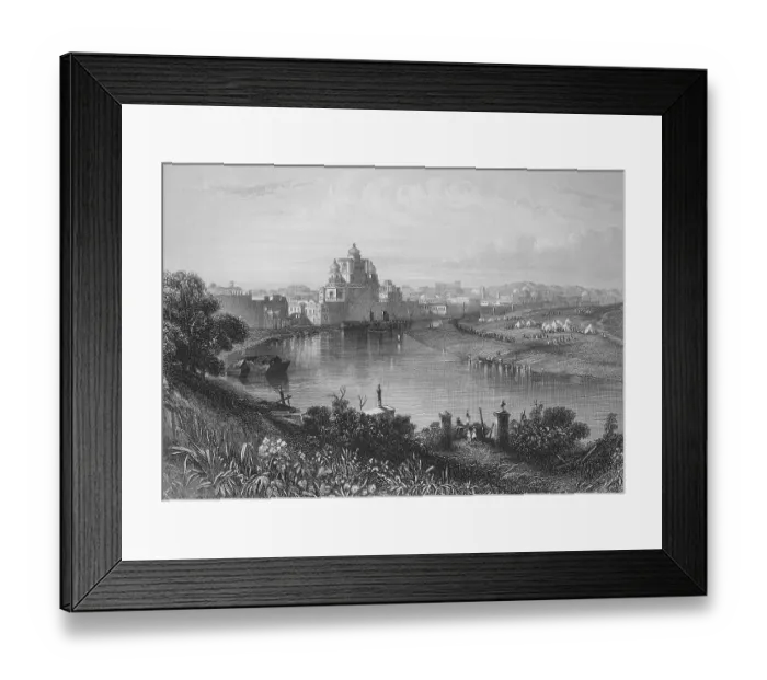 Framed Print : Historical illustration, Chuttur Munzil or Chattar Manzil Palace of the Nawabs at Gomti Framed Print : Historical illustration, Chuttur Munzil or Chattar Manzil Palace of the Nawabs at Gomti