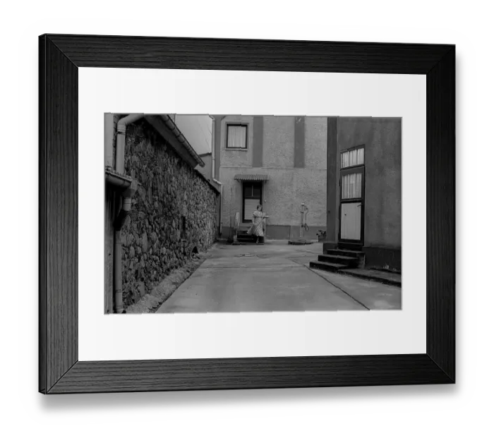 Framed Print : GDR, Feldberg, 15.09.1989, farm in Feldberg