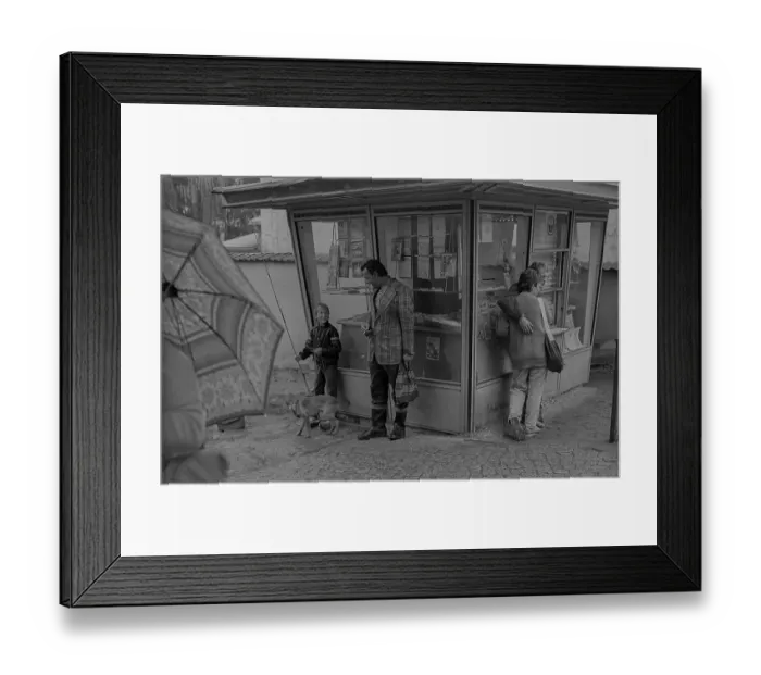 Framed Print : GDR, Feldberg, 15.09.1989, street scene in Feldberg Framed Print : GDR, Feldberg, 15.09.1989, street scene in Feldberg