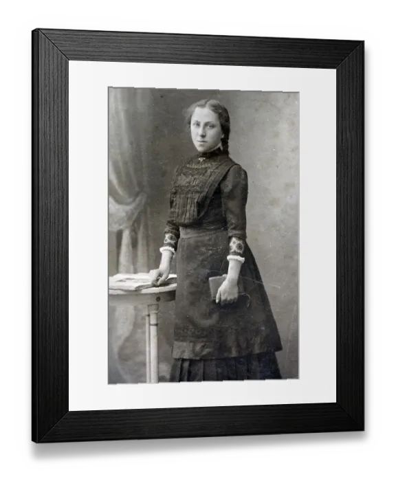 Framed Print : Historical photo, confirmation Framed Print : Historical photo, confirmation