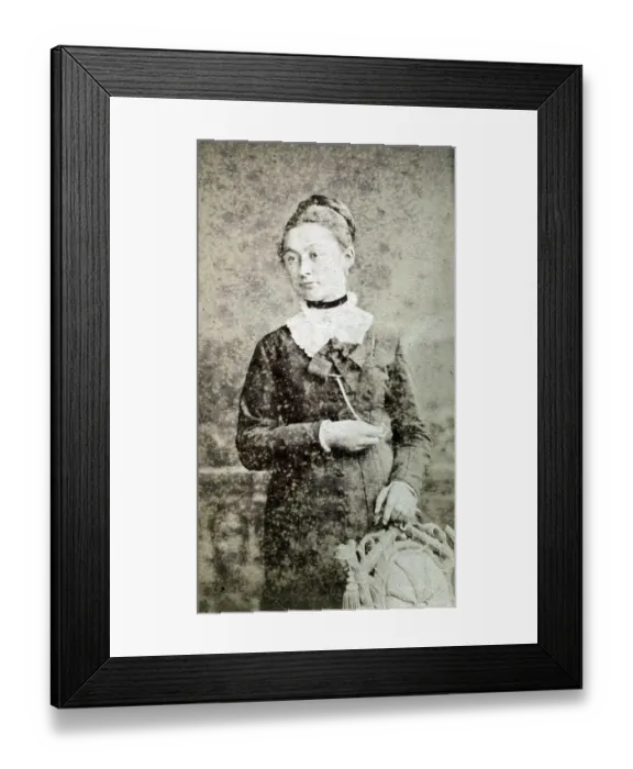 Framed Print : Historical photo, elegant woman Framed Print : Historical photo, elegant woman
