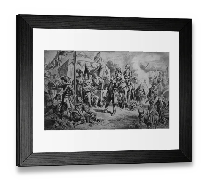 Framed Print : Wallenstein's Camp, historical illustration Framed Print : Wallenstein's Camp, historical illustration