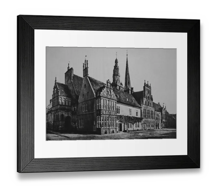 Framed Print : Town hall of Lemgo, North Rhine-Westphalia