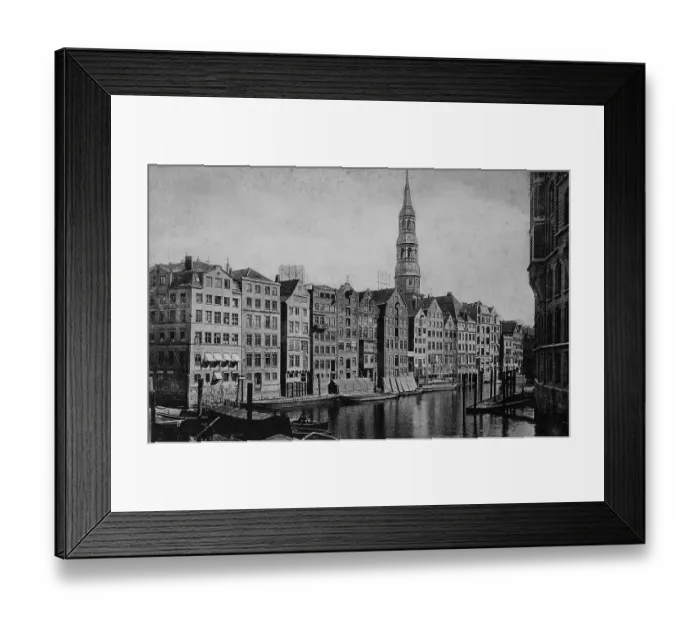 Framed Print : Canal at the old stock exchange