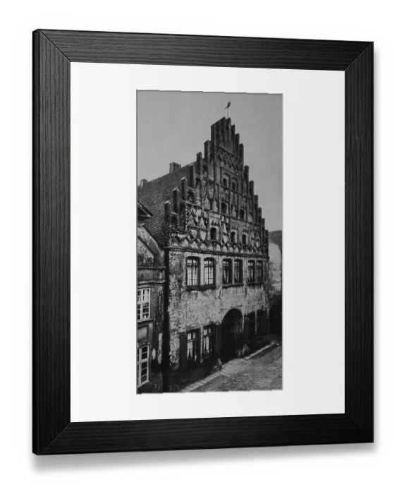 Framed Print : Gabled house, Brauerei Hansen brewery Framed Print : Gabled house, Brauerei Hansen brewery