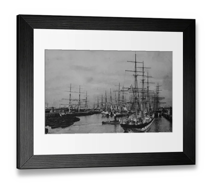 Framed Print : Indiahafen harbour, Hamburg, Germany Framed Print : Indiahafen harbour, Hamburg, Germany