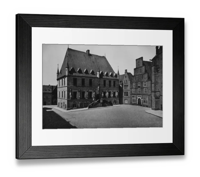 Framed Print : City hall of Osnabrueck, Lower Saxony