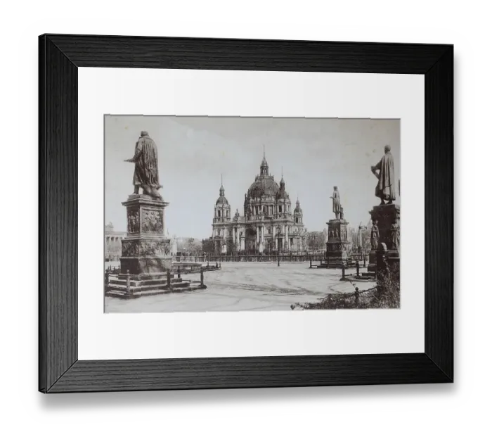 Framed Print : Schinkelplatz square and Berlin Cathedral