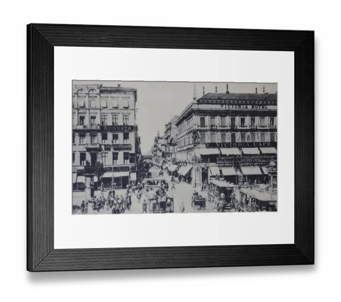 Framed Print : Unter den Linden, corner of Friedrichstrasse