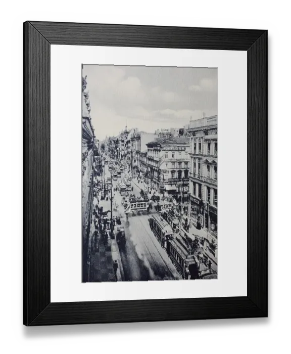 Framed Print : Leipziger Strasse, a street in Berlin Framed Print : Leipziger Strasse, a street in Berlin