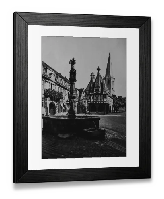 Framed Print : Market place and town hall of Michelstadt Framed Print : Market place and town hall of Michelstadt