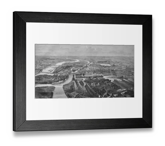 Framed Print : View of the Festung Metz fortress