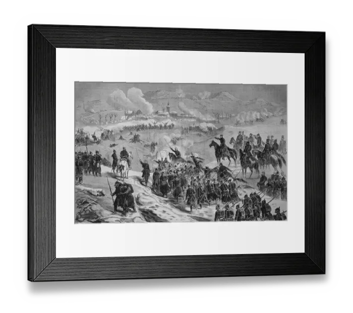 Framed Print : Battle of Champagne, Illustrierte Kriegschronik 1870 - 1871
