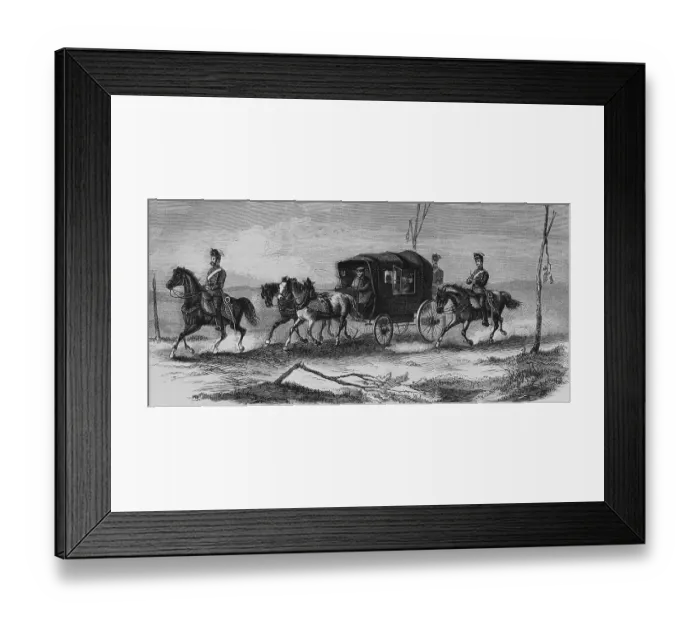Framed Print : German field post between Nancy and Epinal