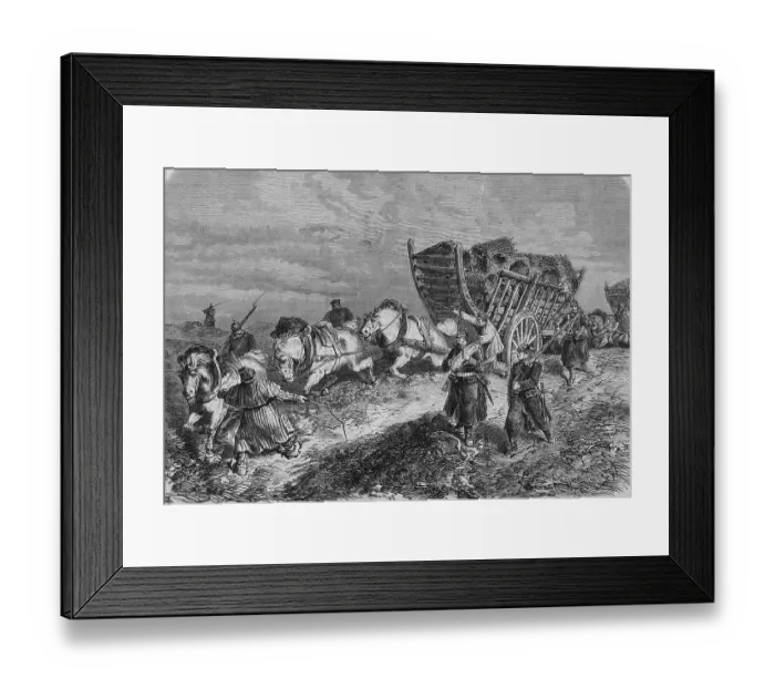 Framed Print : Procuring construction material outside Paris Framed Print : Procuring construction material outside Paris