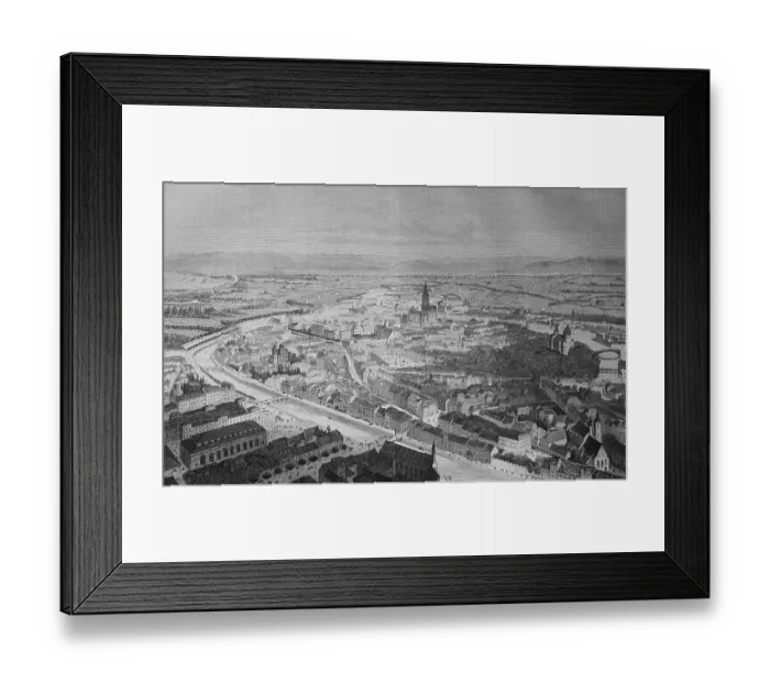 Framed Print : Strasbourg, October 1870, historical illustration Framed Print : Strasbourg, October 1870, historical illustration