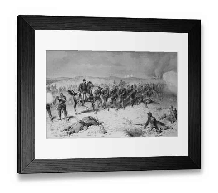 Framed Print : The Prussian Guard at the Battle of Sedan