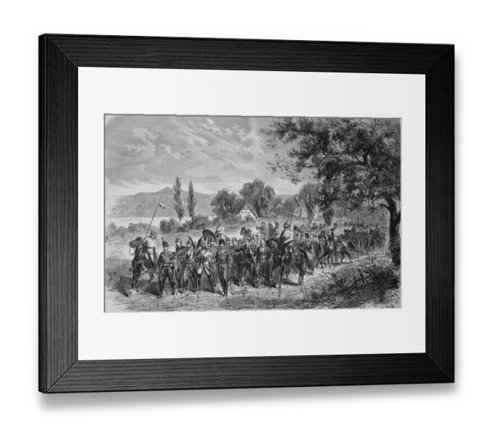 Framed Print : Prisoner transport from Metz through the Moselle valley