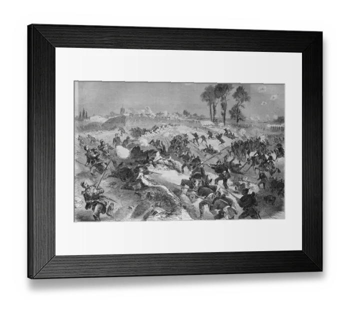 Framed Print : Prussian guards near St. Pribat