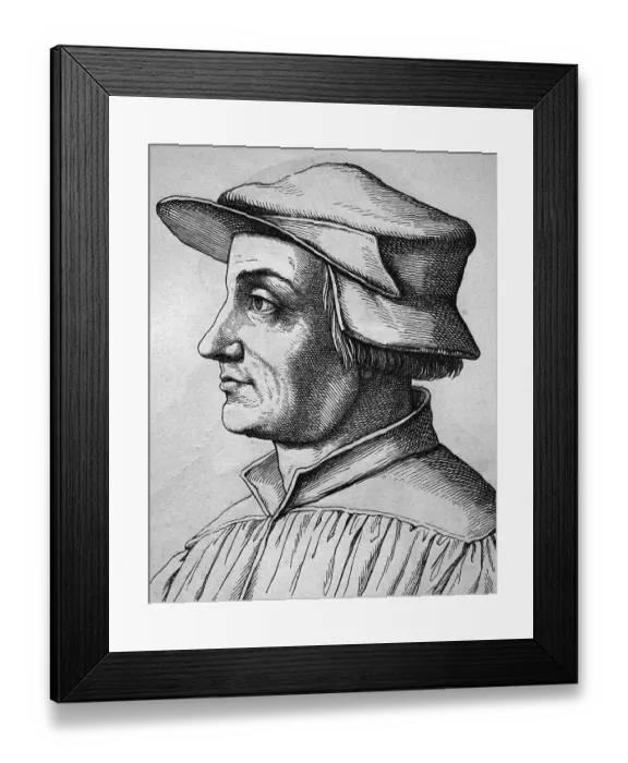 Framed Print : Huldrich Zwingli or Huldreich Zwingli