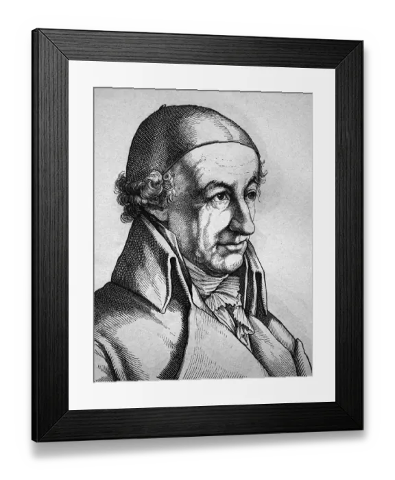 Framed Print : Christoph Martin Wieland, German poet Framed Print : Christoph Martin Wieland, German poet