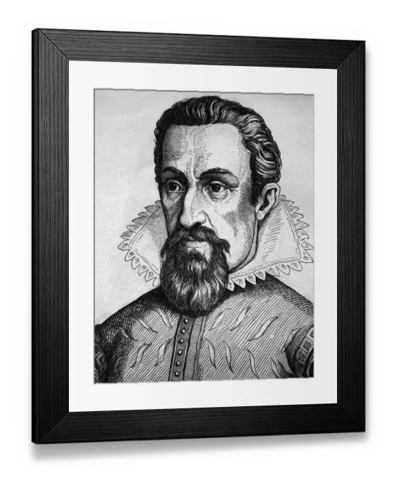 Framed Print : Johannes Kepler, 1571 - 1631, portrait