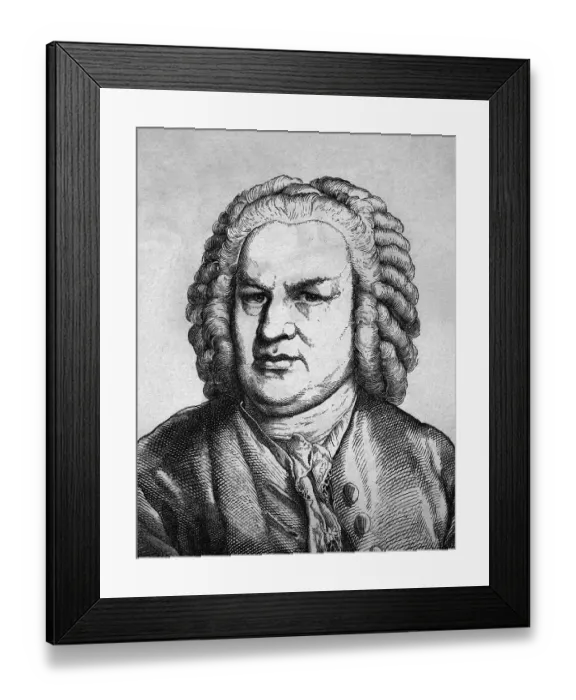 Framed Print : Johann Sebastian Bach, 1685 - 1750 Framed Print : Johann Sebastian Bach, 1685 - 1750