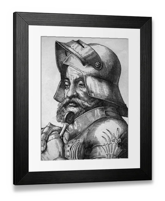 Framed Print : Goetz von Berlichingen, 1480 - 1562 Framed Print : Goetz von Berlichingen, 1480 - 1562