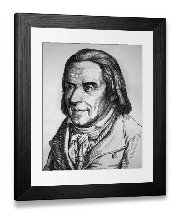 Framed Print : Johann Heinrich Pestalozzi, 1746 - 1827 Framed Print : Johann Heinrich Pestalozzi, 1746 - 1827