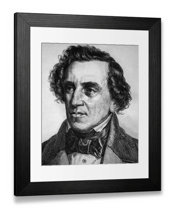 Framed Print : Giacomo Meyerbeer, 1794 - 1864