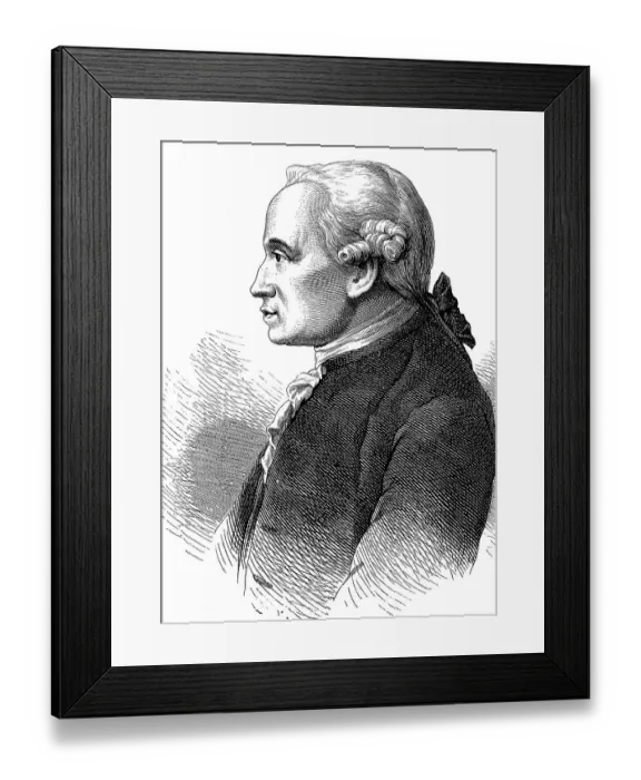 Framed Print : Immanuel Kant, 1724 - 1894, philosopher of the Enlightenment Framed Print : Immanuel Kant, 1724 - 1894, philosopher of the Enlightenment
