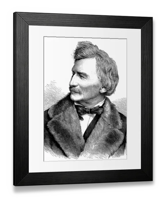 Framed Print : Gottfried Semper, 1803 - 1879, German architect