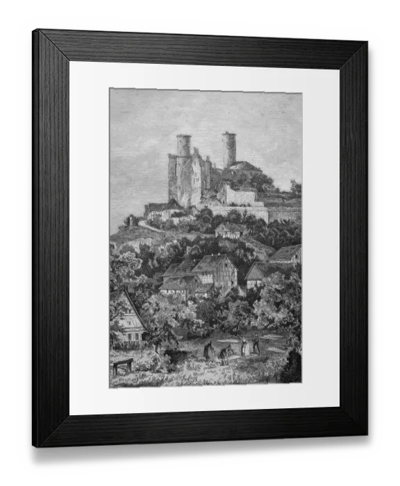 Framed Print : Ruine Hanstein castle ruins, Bornhagen Framed Print : Ruine Hanstein castle ruins, Bornhagen