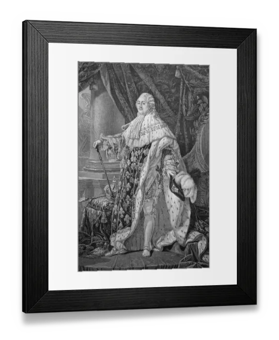 Framed Print : King Louis XVI. of France, historical illustration circa 1893