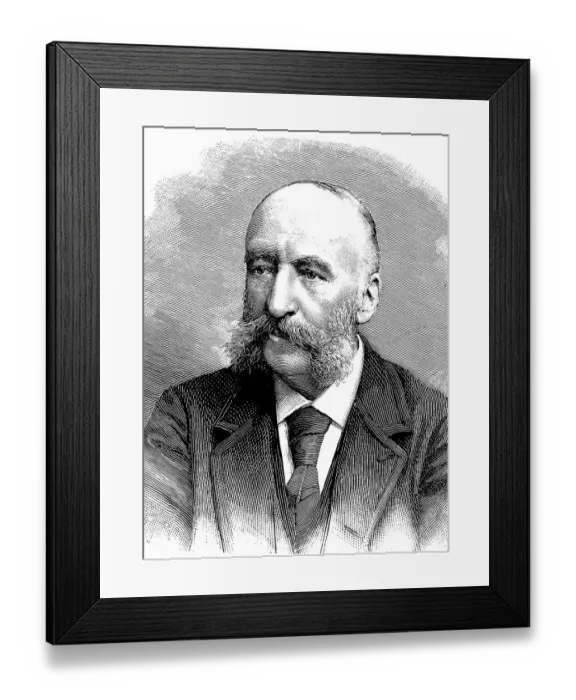 Framed Print : Jules Verne, 1828 - 1905, French writer Framed Print : Jules Verne, 1828 - 1905, French writer