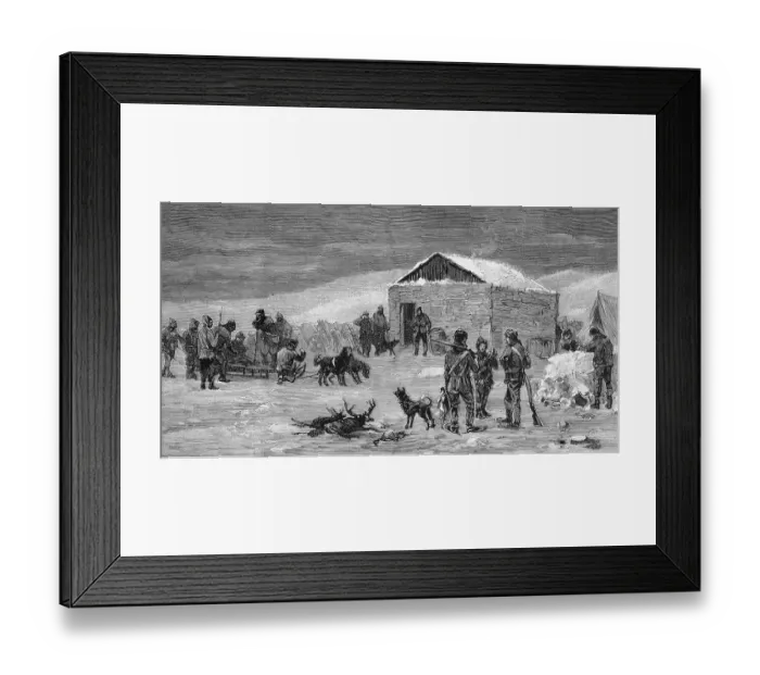 Framed Print : North Pole expedition of Robert Edwin Peary