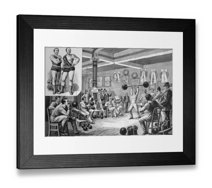 Framed Print : Traning athletes in Vienna, Austria