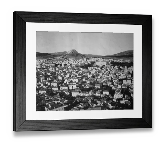 Framed Print : One of the first autotypes of Athens Framed Print : One of the first autotypes of Athens