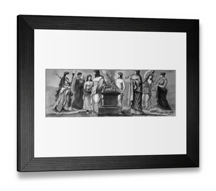 Framed Print : Life in ancient Greece, from left: Greek priest Framed Print : Life in ancient Greece, from left: Greek priest