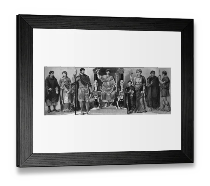 Framed Print : Fashion, costumes from ancient times in Rome Framed Print : Fashion, costumes from ancient times in Rome