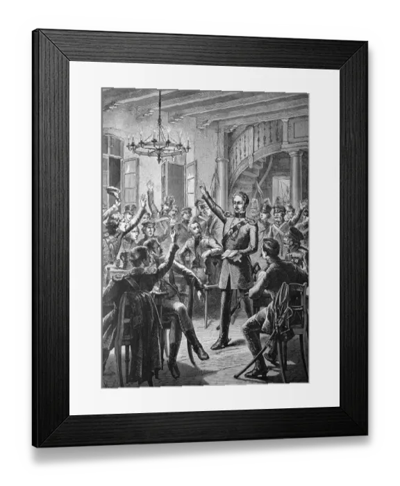 Framed Print : Theodor Koerner (1791-1813), poet