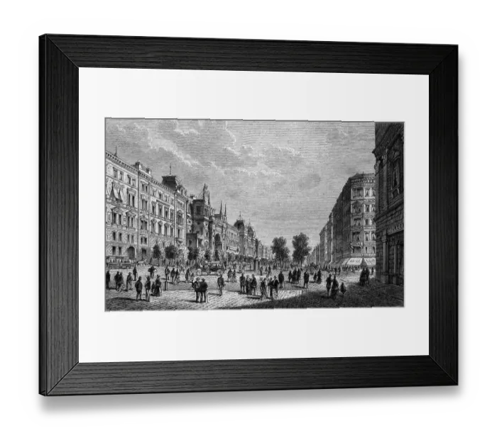 Framed Print : Schottenring with the Ring Theater in Vienna
